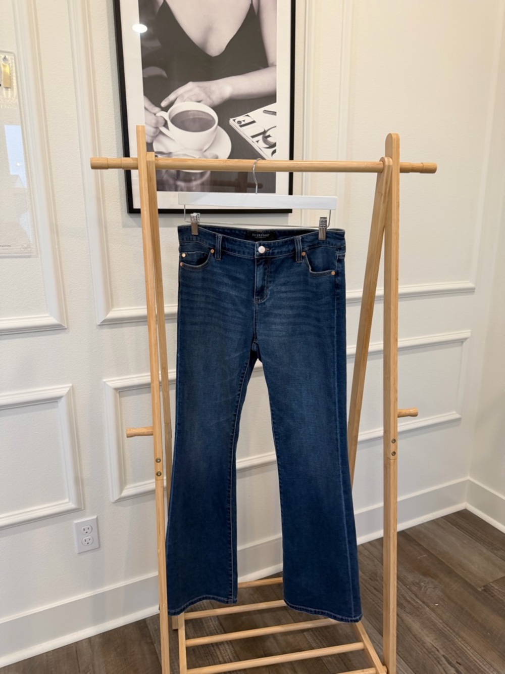 Liverpool Dark Blue Wide Leg Jeans